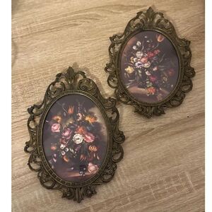 Ornate Gold Floral Wall Bubble Frames Vintage Home Accent Whimsigoth Cottagecore